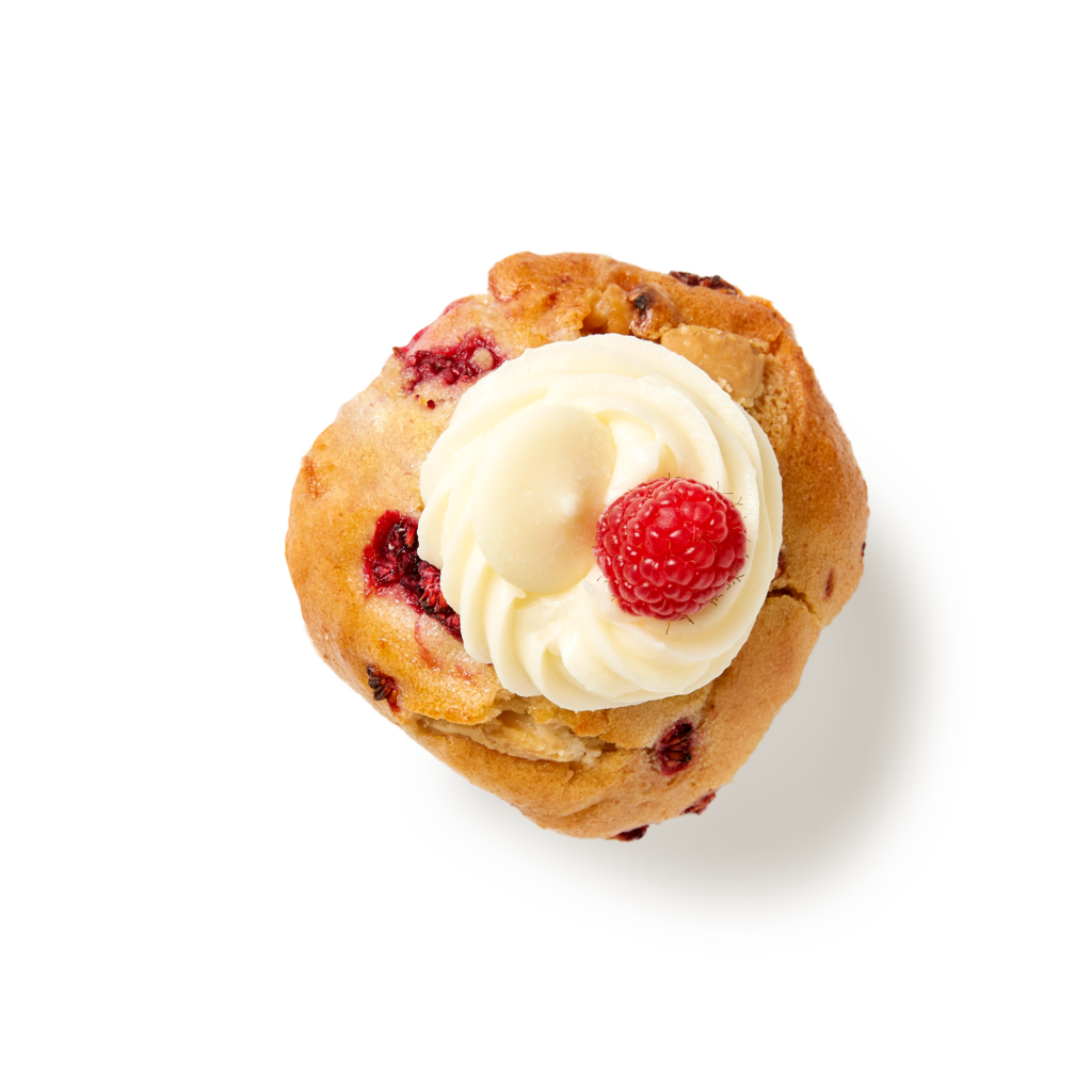 Raspberry White Choc Chip Muffin