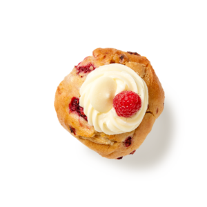 Raspberry White Choc Chip Muffin