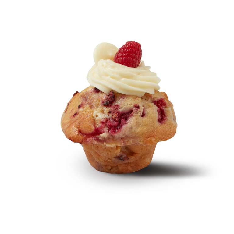 Raspberry White Choc Chip Muffin