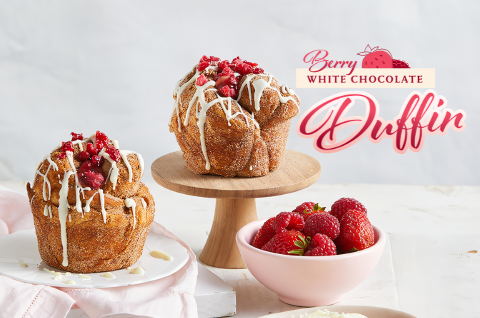 New Duffin Alert! All NEW Berry White Choc Duffin