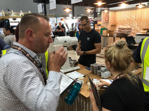 BeanGiving’s Head of Coffee Judging at MICE