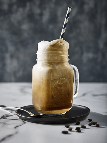 THE COOLEST WAY TO STAY CAFFEINATED. ESPRESSO SODA FLOAT