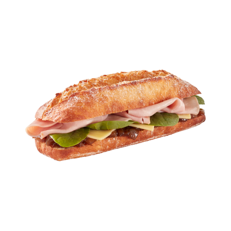 Ham, Cheese & Caramelised Onion Baguette