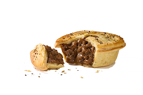 Chunky Peppered Steak Pie with Garnish